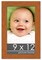 Photo Size Modernist Brown Picture Frame - UV Acrylic, Foam Board Backing, Hanging Hardware